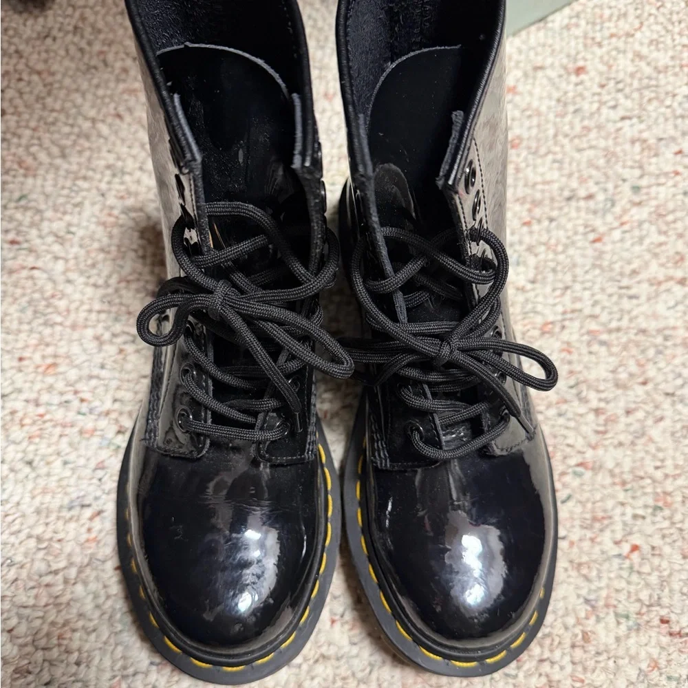 Dr. Martens Black Leather Boots - Picture 2 of 5